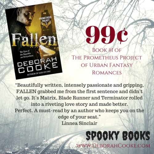 Fallen, first in the Prometheus Project of urban fantasy romances by Deborah Cooke